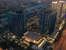 塑造空間、化繁為簡(jiǎn) | 勇電大功率洗墻燈打造上海市北高新園區(qū)新夜景
